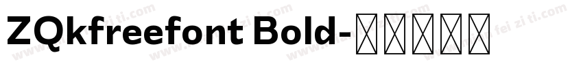 ZQkfreefont Bold字体转换